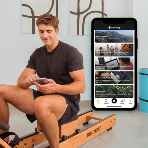 Гребной тренажер  Cecotec Drumfit Rower 20000 Neptuno Wood - фото №7
